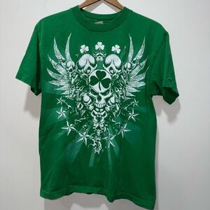 Emerald Skull Graphic Men's T-Shirt